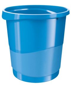 Rexel Choices Waste Bin Plastic Round 14 Litre Blue 2115619
