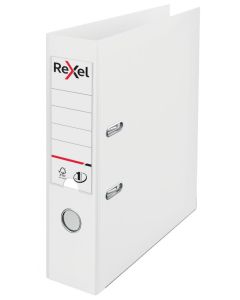 Rexel Choices Lever Arch File Polypropylene A4 75mm Spine Width White (Pack 10) 2115502