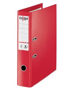 Rexel Choices Lever Arch File Polypropylene Foolscap 75mm Spine Width Red (Pack 10) 2115513