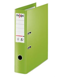 Rexel Choices Lever Arch File Polypropylene Foolscap 75mm Spine Width Green (Pack 10) 2115514