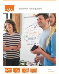 Nobo Flipchart Pad Squared A1 40 Sheets (Pack 5) 34631166