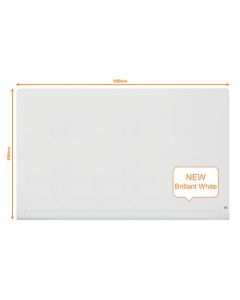 Nobo Impression Pro Magnetic Glass Whiteboard with Concealed Pen Tray 1900x1000mm White 1905193
