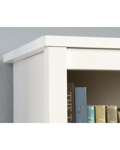 Shaker Style Bookcase with Doors White with Lintel Oak Finish - 5417593