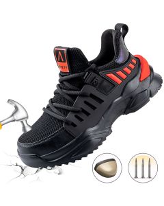 Men's Safety Shoes Steel Toe Work Boots Reflective Anti-slip Running Shoes Hiking Jogging Sneakers
