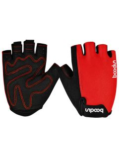 BOODUN Half-Finger Riding Glove Dumbbell Fitness Gloves Outdoor Motorcycle Riding Cycling Protective Finger Gloves