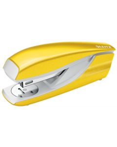 Leitz NeXXt WOW Half Strip Metal Office Stapler 30 Sheet Yellow - 55021016