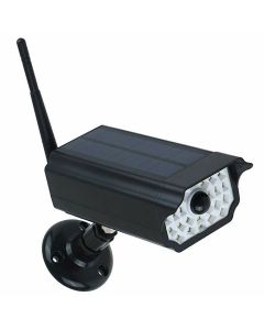 GUUDGO Solar Flashing LED Light F ake Cameras Surveillance Cameras Dummy Video CCTV Solar Simulation Camera with Infrared Sense