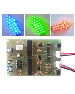 Geekcreit DIY Warning Strobe Light Kit Parts CD4017 Thunder Flash LED Electronic Kit