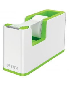 Leitz WOW Dual Colour Tape Dispenser for 19mm Tapes White/Green 53641054