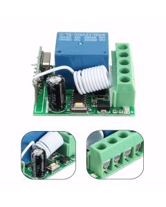 Geekcreit DC12V 10A 1CH 433MHz Wireless Relay RF Remote Control Switch Receiver