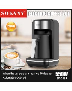 SOKANY 0137 Coffee Pot Hot Coffee Make Coffee Home Office Coffee Machine with Cup