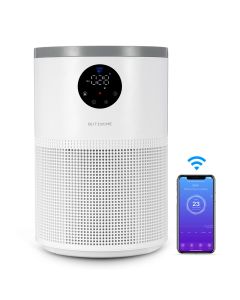 BlitzHome BH-AP2501 Air Purifier Smart WiFi and PM2.5 Monitor H13 True HEPA Filter Filtration System Cleaner Odor Eliminators Ozone Free Remove 99.97% Pet Allergies Smoke Dust Auto Mode Alexa & Google Home Control