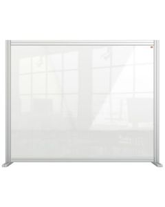 Nobo Premium Plus Acrylic Desk Protective Divider Screen Modular System 1200x1000mm Clear 1915491