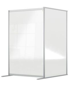 Nobo Premium Plus Acrylic Free Standing Protective Room Divider Screen Modular System Extension 1200x1800mm Clear 1915518