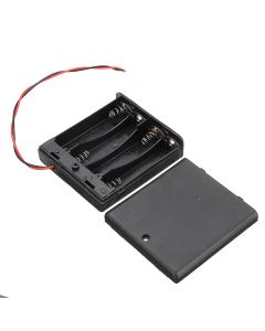 5pcs 4 Slots AA Battery Box Battery Holder Board with Switch for 4xAA Batteries DIY kit Case