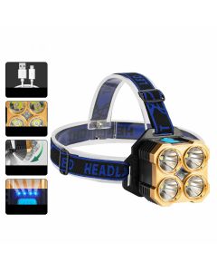 5 Modes Head Lamp XPE+COB LED Headlamp Lightweight USB Charging Headlamps For Camping Cycing Fishing
