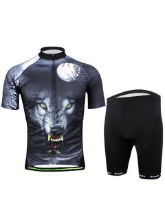 Personalized Pattern Men Short Sleeve Breathable Jerseys and Shorts Bike Wear Aogda Bicycle Kit