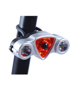 9+2LED Bike Tail Light USB Charging Warning Light Mountain Bike Tail   Light