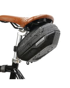 Waterproof Bicycle Tail Bag High-Capacity Durable Bike Tail Pack Carbon EVA Hard Shell Saddle Bags Riding MTB Phone Bags