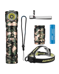 Astrolux HL02 SFS80 1600lm 210m L-shape Flashlight LED Headlamp 18650/18350 Type-C Rechargeable High Performance Mini Torch With Battery Headlamp Band Magnetic Tail