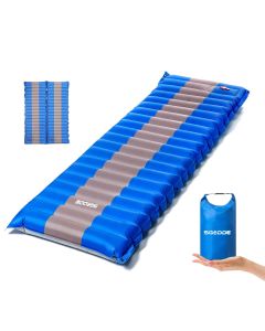 SGODDE Inflating Sleeping Pad Folding Portable Waterproof Spliceable Air Mattress Camping Travel Beach