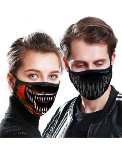 1Pc Couple Digital Printing Anti Particle Dust-Proof PM2.5 Face Mask Breathable Unisex Reusable Washable Mouth Mask Cycling Hiking