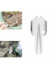 Titanium Camping Portable Shovels Outdoor Compact Poop Shovel Trowel Ultralight Backpacking Multi Tool for Hiking Household Garden Survival