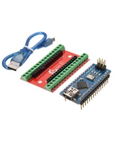 NANO IO Shield Expansion Board + Nano V3 Improved Version With Cable Geekcreit for Arduino - products that work with official Arduino boards