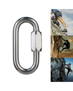 XINDA 12/18/22/28KN Climbing Carabiner Mountain Safety Master Screw Lock D Shaped Buckle Outdoor Hiking Hunting