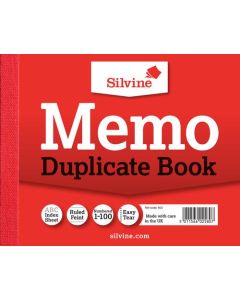 Silvine 102x127mm Duplicate Book Carbon Ruled 1-100 Taped Cloth Binding 100 Sets (Pack 12) - 603