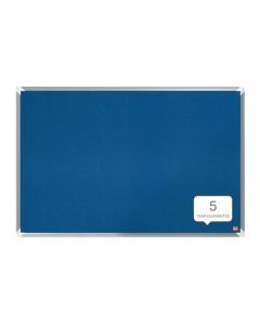Nobo Premium Plus Blue Felt Noticeboard Aluminium Frame 900x600mm 1915188