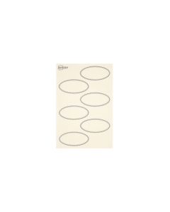 Avery UK Dissolvable Labels 55 x 29mm White with black rims (Pack 18 Labels) - SOLUB18.UK