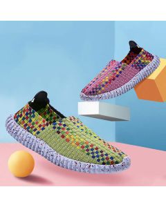 US Size 5-9 Women Shoes Hand Woven Breathable Net Hollows Beach Summer
