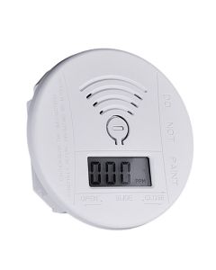 Mini Round Smoke Detector Carbon Monoxide Detection LED Density Display Sound Light Alarm High Sensitivity Alarm Device for Home Safety Prevention