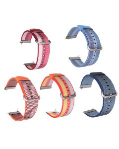 Colorful Nylon Loop Watch Band Strap Replacement for Fitbit Versa Breathable Fabric