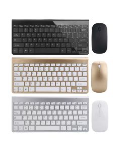 Ultra Thin 2.4GHz Wireless Keyboard and 1200DPI Wireless Ultra Thin Mouse Combo Set with USB Receiver For PC Computer