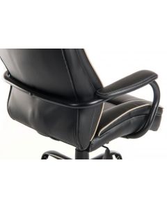 Goliath Duo Heavy Duty Bonded Leather Faced Executive Office Chair Black - 6925BLK