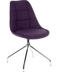 Breakout Upholstered Reception Chair Plum (Pack 2) - 6930PLUM