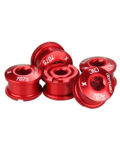GUB 5pcs M8*8 Aluminum Alloy Bike Tooth Disc Screw  Fit for Bicycle Crankset Double Chainring