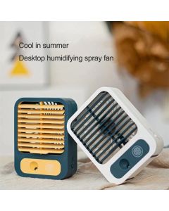 Bakeey 2021 Mini Portable Handheld  Fan Air Conditioner Humidifier Rechargeable Mist Spray Summer Cooling Fan for Outdoor