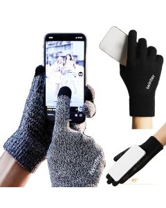 IWINTER Winter Men's Cycling Knitted Gloves Touch Screen Thicken Wool Mitten Outdoors Anti-slip Warmer Gloves