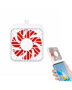 K1 USB Portable Fan Cell Phone Fan Low Noise Design Low Power Consumption Mobile Phone Fan for iPhone Android Smartphone Type C Micro USB Lighting Interface