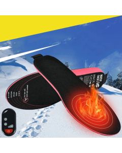 1 Pair EVA Unisex Electric Heated Insoles LED Wireless Remote Control Thermal Rechargeable Heating Warm Pad For Winter Sports