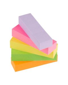 Post-It Note Paper Index Flags Repositionable 15x50mm 5x100 Tabs Assorted Colours (Pack 500) 7100172770