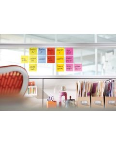 Post-it Super Sticky Notes 76x76mm 90 Sheets Ultra Colours (Pack 12) 654-12SSUC - 7100290156