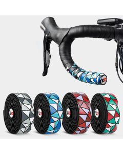 WEST BIKING 2 Pcs Bike Handlebar Tapes PU Anti-slip Waterproof Handlebar Grip Wraps Adhesive Strap For Cycling Bicycle Mountain Bike