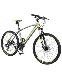 [USDirect]26 Inch 24Speeds Mountain Bike Aluminum Alloy Front and Rear Disk Brake Outdoor Cycling Bike For Male and Female