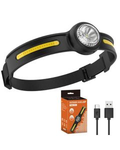 550 Lumens XPG+COB LED Headlamps With Safety Light Waterproof Portable Head Lamp Headlight
