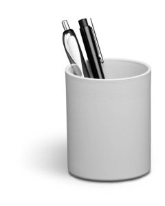 Durable ECO Desk Pen Holder - 80% Recycled Plastic & Blue Angel Certified - Office & Classroom Organiser Pencil Pot - Grey - 775910