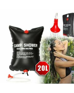 20L/40L Portable Solar Heated Shower Water Bag Temperature Display Outdoor Camping Heated Bathing Bag Picnic Hiking Water Storage